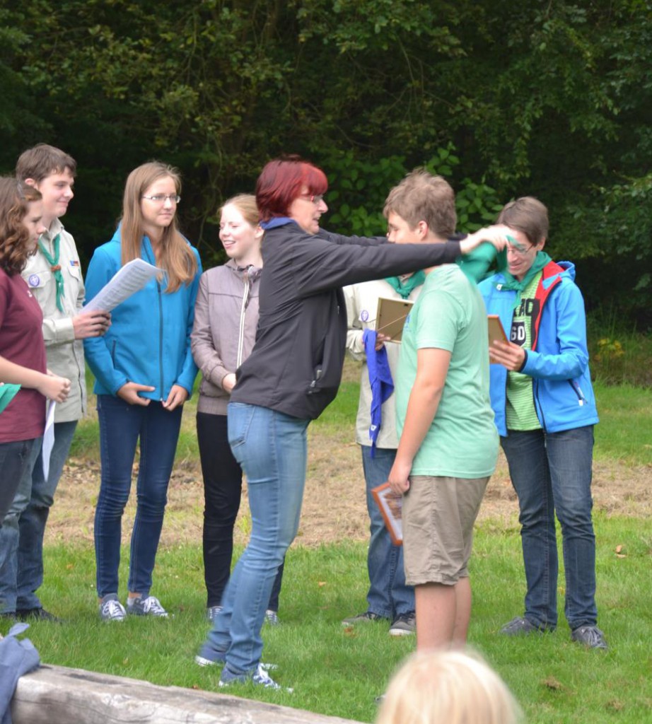 Martina bei ihrem ersten Einsatz