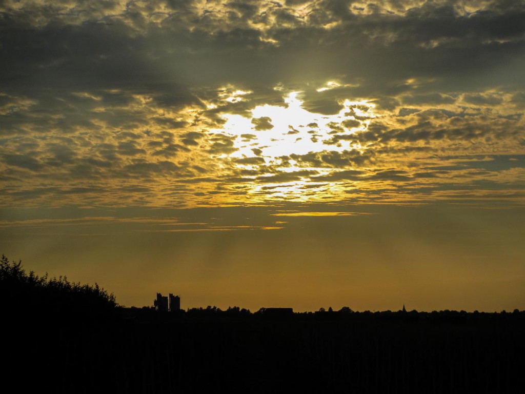 Abendstimmung am Lagerplatz